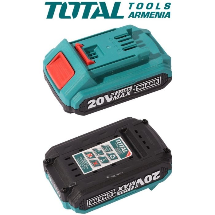 Li-ion Cordless Impact Drill / 20V / 2А / 55Nm / +1 Battery / INDUSTRIAL (TIDLI20031)