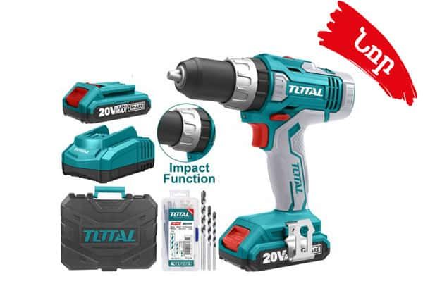 20V Cordless Hammer Drill / 2А / 45Nm / +1 Battery (TIDLI20025)