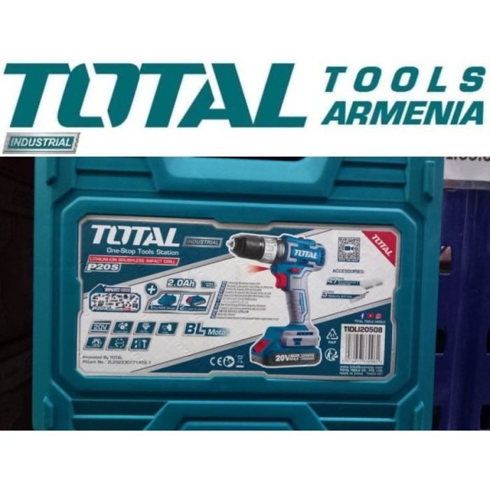 Պտուտակադարձիչ 20Վ 2,0Ա 2 մարտկոցով TOTAL TIDLI20508 34129