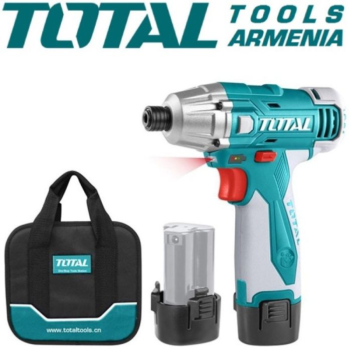 Cordless Power Impact Wrenches (Screwdriver) / 12 В/1,5А/ 100 Нм  + 1 батарея (TIDLI228121)
