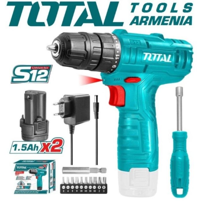Lithium-ion drill 12V set (TOSLI22111)