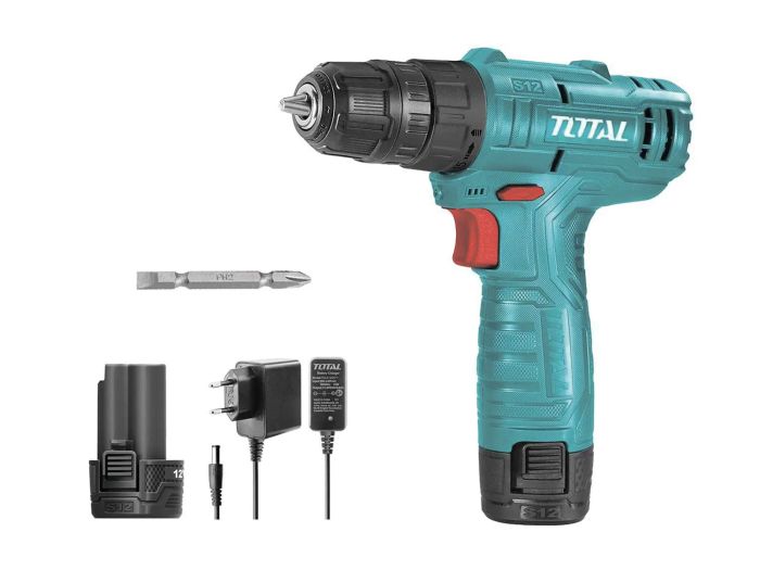 Lithium-Ion Drill 12V / 1.5 Ah TOTAL TDLI12208