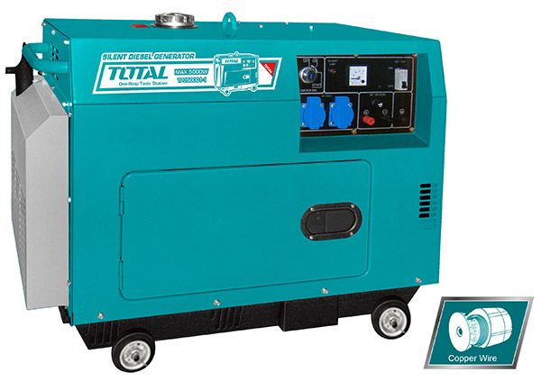 Дизельный генератор (стартер) Бесшумный  5000 Вт (TP250001)