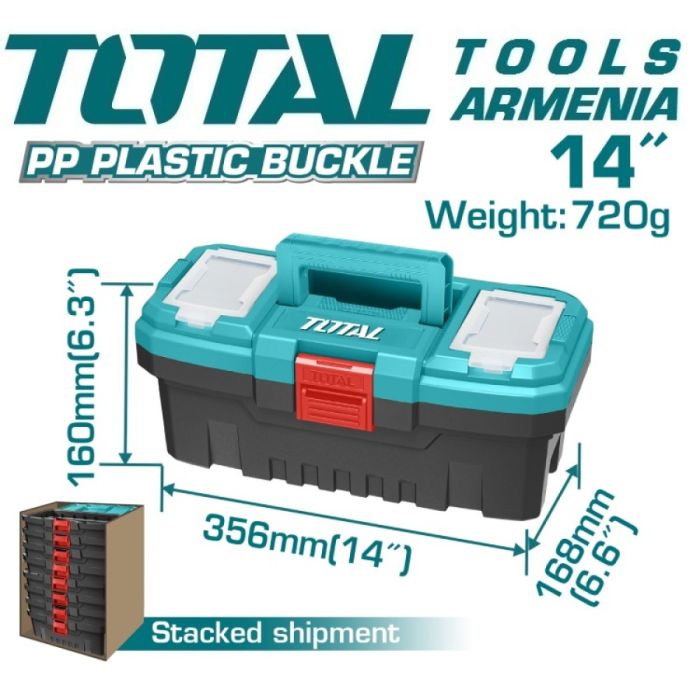 3 Pcs Plastic Tool Boxes Set  (TPBXK0031)