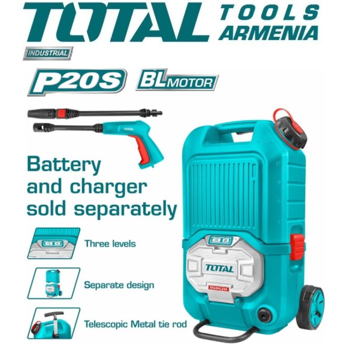 Lithium-ion high pressure washer 40 V (TPWLI4006)