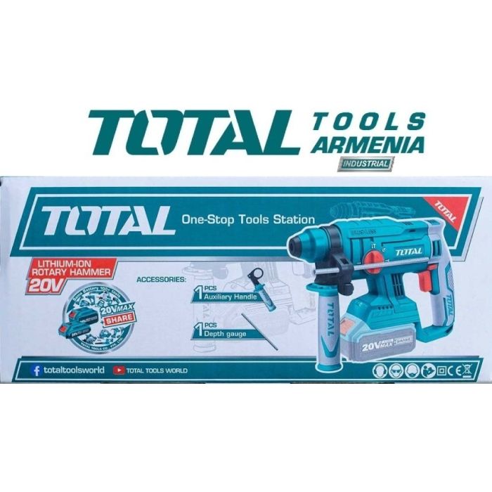 Литий-ионный Перфоратор 1,7 Дж /Бесщеточный Двигатель/ПРОМЫШЛЕННАЯ/INDUSTRIAL (TRHLI2201)