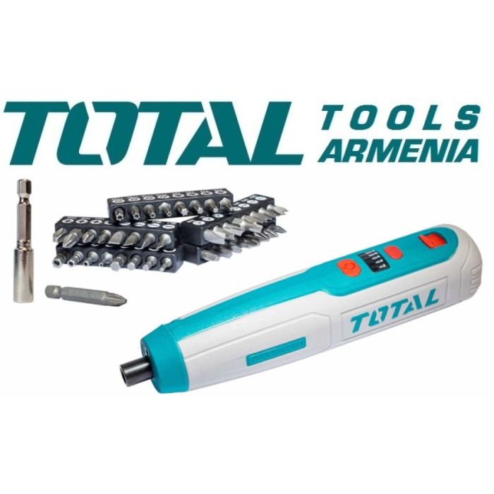 Պտուտակադարձիչ 4V TOTAL TSDLI0403 մարտկոցով 19259