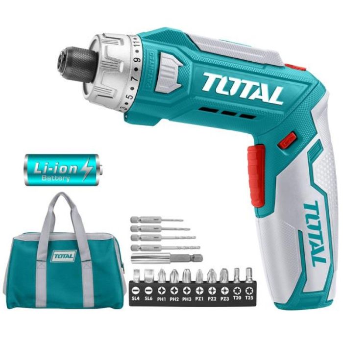 Li-ion Cordless Screwdriver TOTAL TSDLI0801
