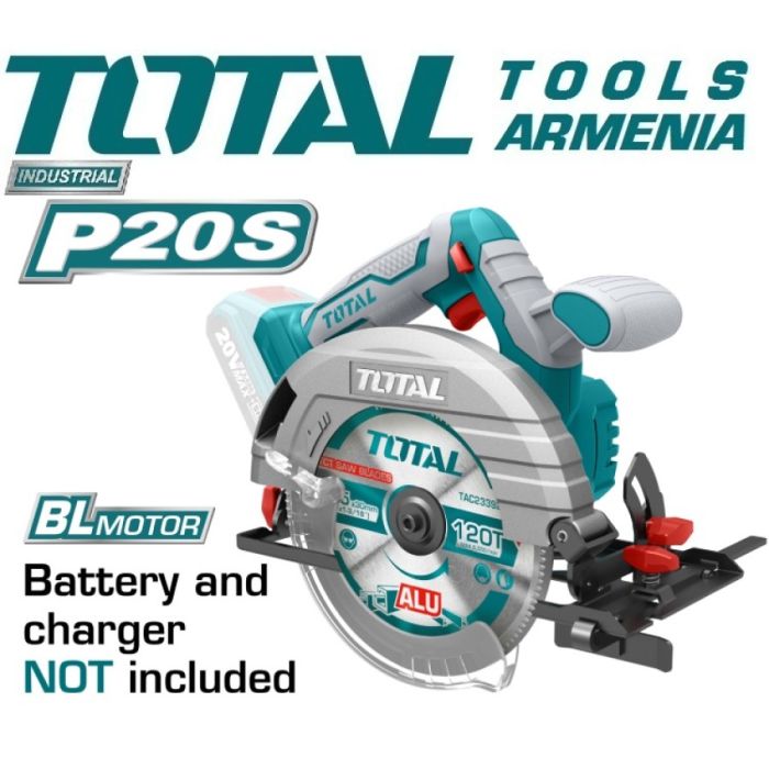 Շրջանաձև սղոց 20V TOTAL TSLI1651 22175