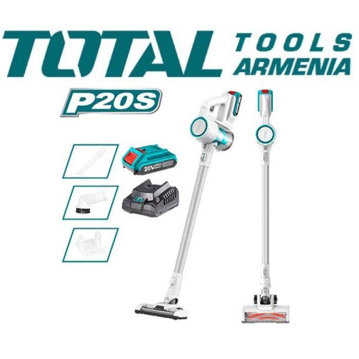 Լիթիում-իոնային մարտկոցային փոշեկուլ 20 Վ TOTAL TVLI2006 21084