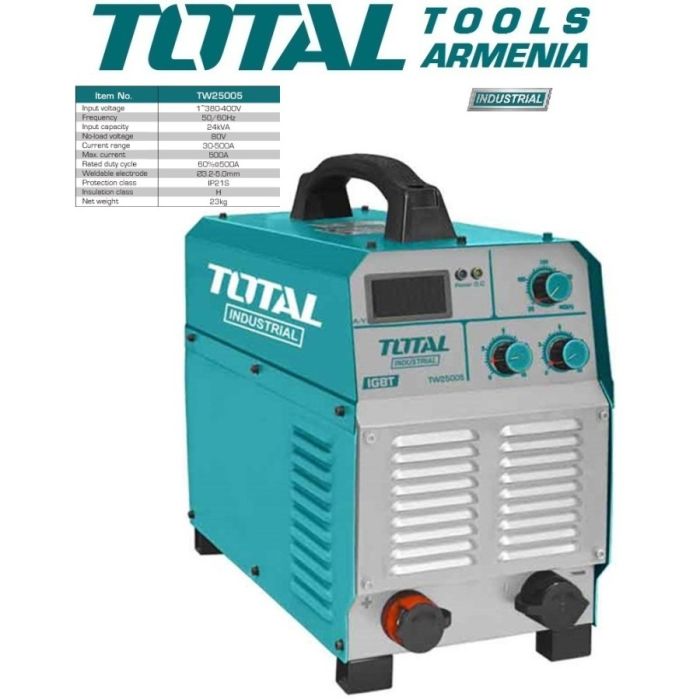 Welding machine 500 A three-phase/Inverter/INDUSTRIAL (TW25005)