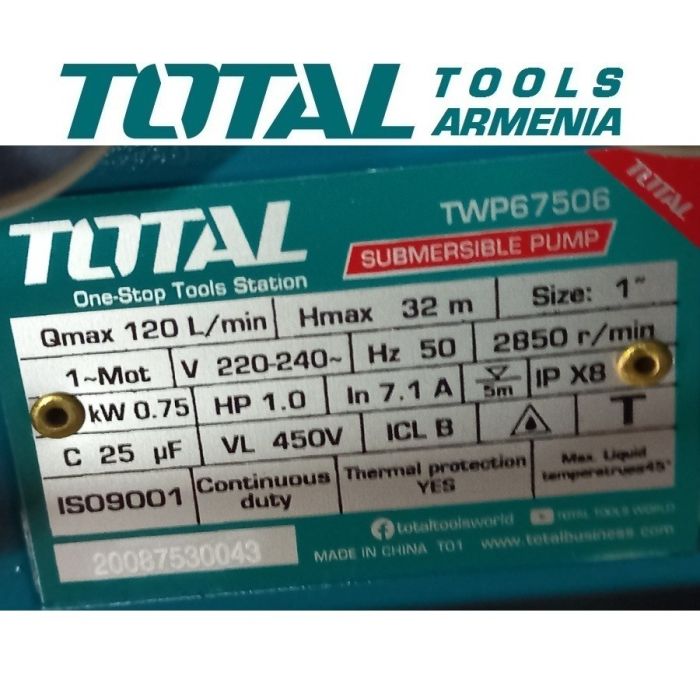 Погружной насос 750Вт (TWP67506)