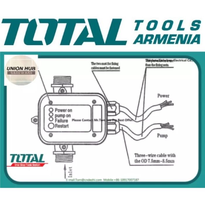 Автоматическое управление насосом 1100 Вт   (TWPS101)