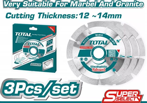 Набор алмазных дисков сухой резки 3шт. (TAC21123033)