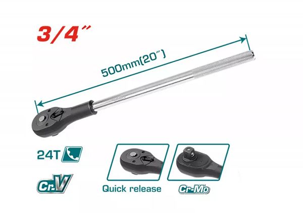 Ключ-трещотка 3/4"-500мм (THT106346)