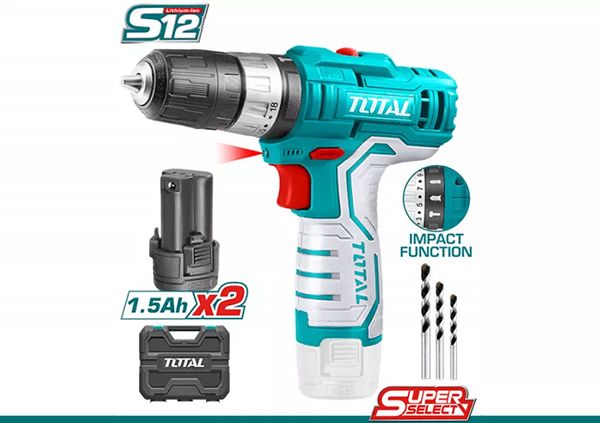 Cordless Impact Drill 12V/1.5A (TIDLI12201)