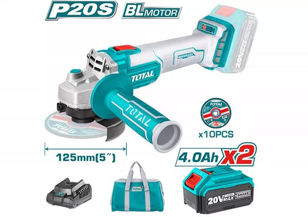 Lithium-ion angle grinder 125mm 20V / 4Ah (TAGLI2012582)