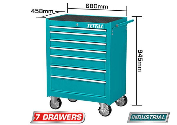 7pcs Drawers Empty Roller Cabinet (THRC02071P)