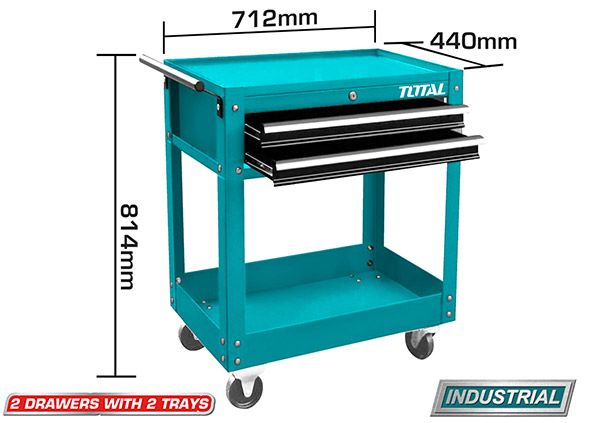 Tool Cart 2 Drawers with 2 Trays  (THPTC201)