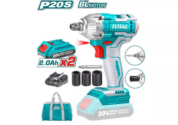 Литий-ионный гайковерт 20 В / 220 Нм-1/2 дюйма (TIWLI20208)