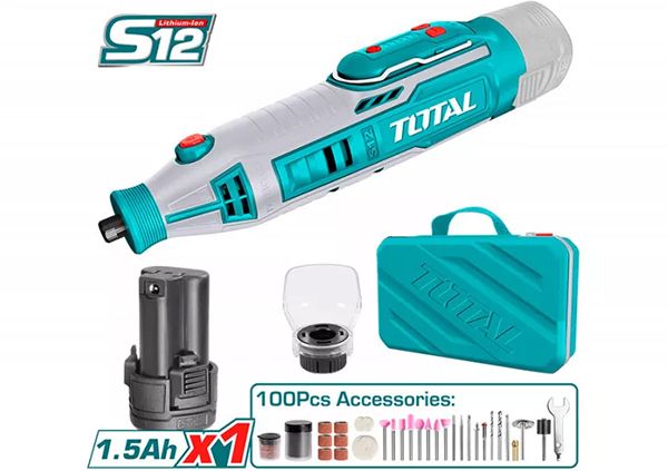 Lithium-ion grinder 12V TOTAL TMGLI12011